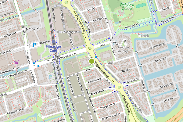 Ambulance-melding op Tarweakker, Pijnacker op 21 mei, kaart-overzicht