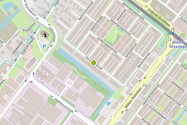 Ambulance-melding op Gouderakstraat, Zoetermeer op 21 mei, kaart-overzicht