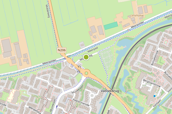 Ambulance-melding op Middelweg, Zoetermeer op 21 mei, kaart-overzicht