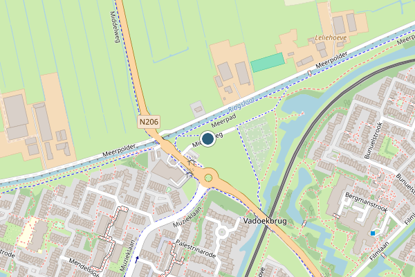 Politie-melding op Middelweg, Zoetermeer op 21 mei, kaart-overzicht