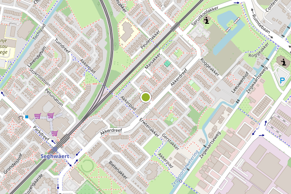 Ambulance-melding op Lupineakker, Zoetermeer op 21 mei, kaart-overzicht