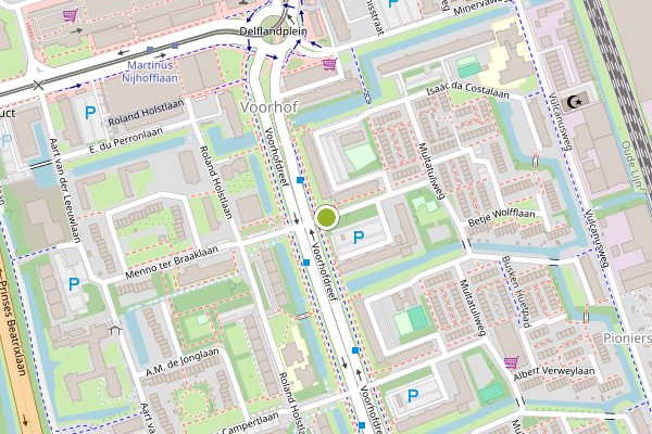 Ambulance-melding op Bosboom-Toussaintplein, Delft op 21 mei, kaart-overzicht