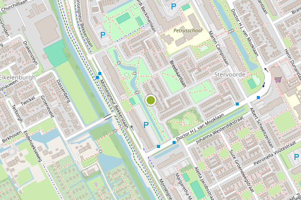Ambulance-melding op H Kuipers-Rietbergpad, Rijswijk op 23 mei, kaart-overzicht