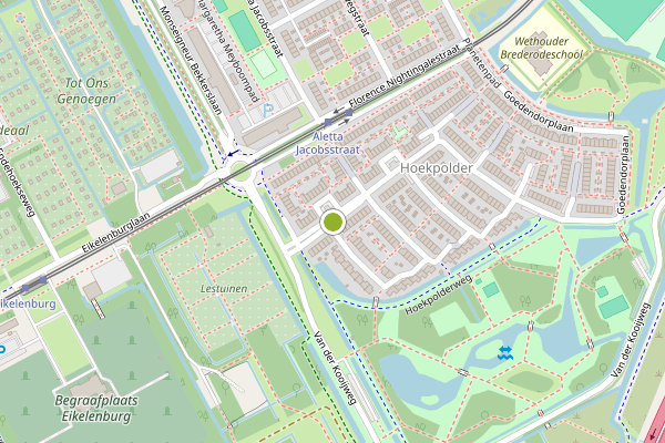Ambulance-melding op Mr. Beerninkplantsoen, Rijswijk op 23 mei, kaart-overzicht