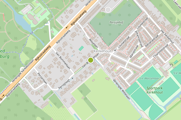 Ambulance-melding op Van Bommellaan, Wassenaar op 23 mei, kaart-overzicht