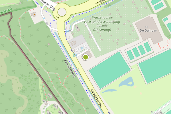Ambulance-melding op Katwijkseweg, Wassenaar op 23 mei, kaart-overzicht