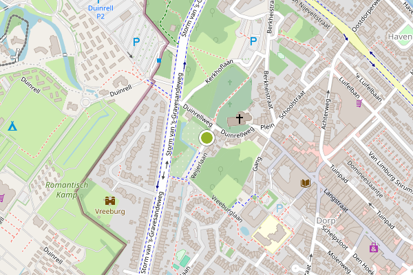 Ambulance-melding op Reijerlaan, Wassenaar op 22 mei, kaart-overzicht