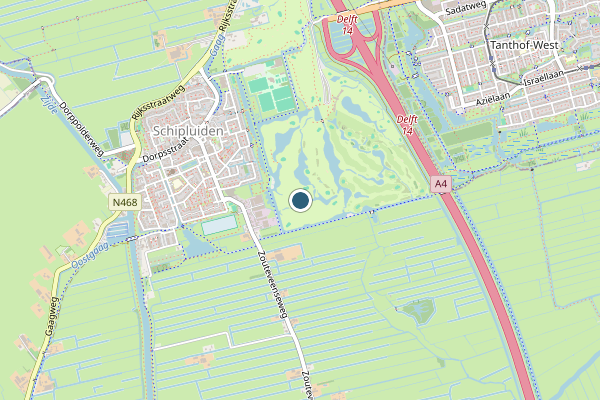 Politie-melding op Schipluiden op 24 mei, kaart-overzicht