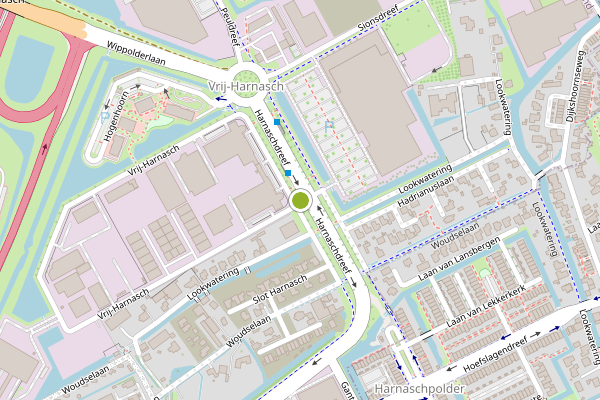 Ambulance-melding op Harnaschpolder Vrij-Harnasch, Den Hoorn ZH op 24 mei, kaart-overzicht