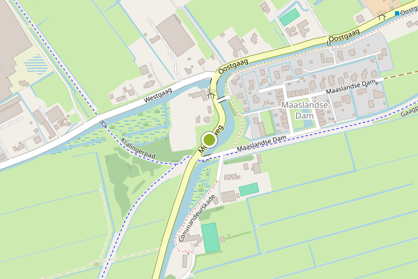 Ambulance-melding op Molenweg, Maasland op 24 mei, kaart-overzicht