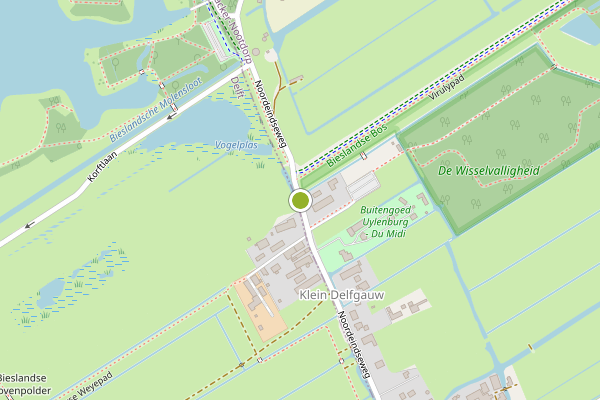 Ambulance-melding op Noordeindseweg, Delfgauw op 24 mei, kaart-overzicht