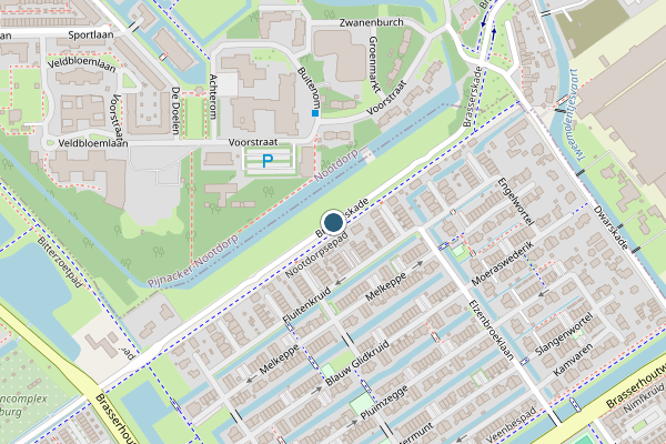 Politie-melding op Brasserskade, Nootdorp op 23 mei, kaart-overzicht