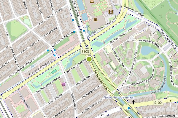Ambulance-melding op Stadhouderslaan, Den Haag op 24 mei, kaart-overzicht