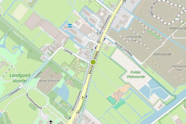 Ambulance-melding op Veursestraatweg, Leidschendam op 24 mei, kaart-overzicht