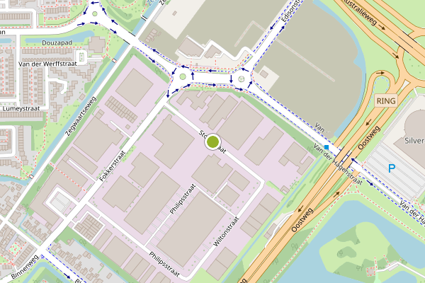 Ambulance-melding op Storkstraat, Zoetermeer op 24 mei, kaart-overzicht