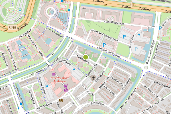 Ambulance-melding op Nadinegang, Zoetermeer op 23 mei, kaart-overzicht