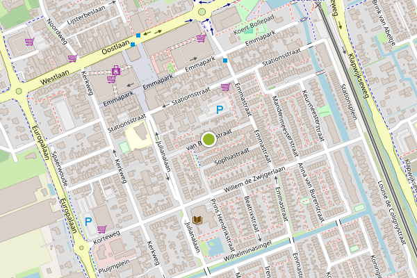 Ambulance-melding op van Brachtstraat, Pijnacker op 24 mei, kaart-overzicht