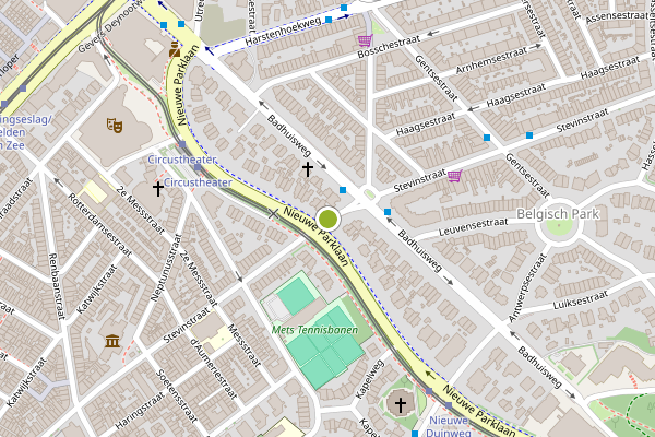 Ambulance-melding op Stevinstraat, Den Haag op 24 mei, kaart-overzicht