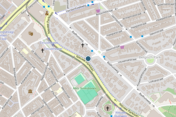 Politie-melding op Stevinstraat, Den Haag op 24 mei, kaart-overzicht