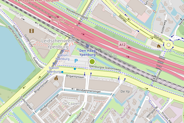Ambulance-melding op Prinses Maximaplein, Den Haag op 24 mei, kaart-overzicht