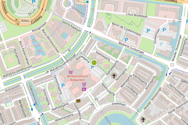 Ambulance-melding op Quirinegang, Zoetermeer op 24 mei, kaart-overzicht