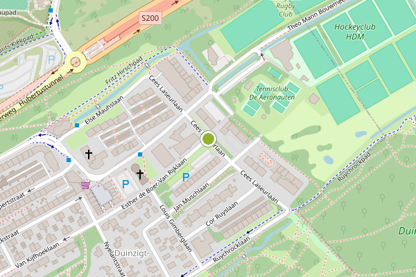 Ambulance-melding op Cees Laseurlaan, Den Haag op 24 mei, kaart-overzicht
