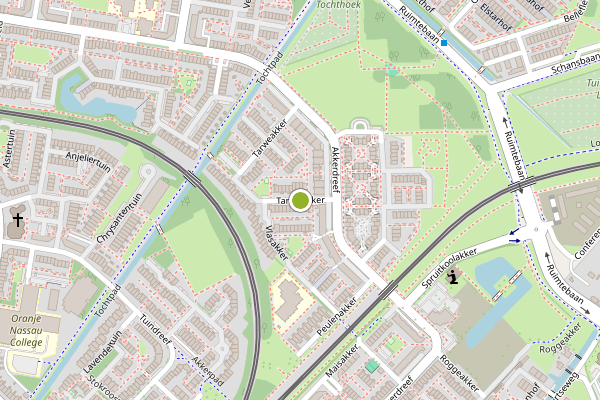 Ambulance-melding op Tarweakker, Zoetermeer op 24 mei, kaart-overzicht