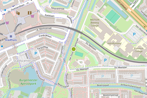 Ambulance-melding op Van Doornenplantsoen, Zoetermeer op 24 mei, kaart-overzicht