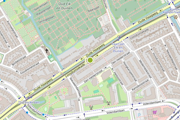 Ambulance-melding op Loosduinsekade, Den Haag op 24 mei, kaart-overzicht