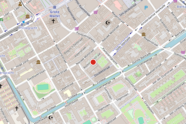 Brandweer-melding op Rozemarijnstraat, Den Haag op 24 mei, kaart-overzicht