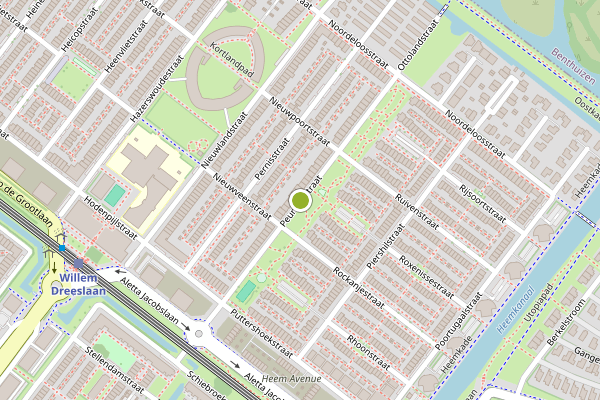 Ambulance-melding op Peursumstraat, Zoetermeer op 24 mei, kaart-overzicht