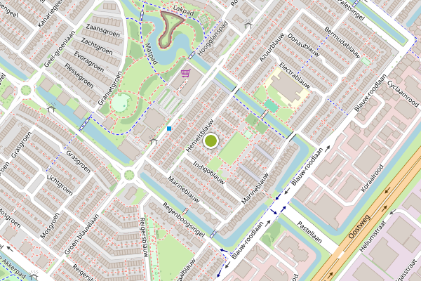 Ambulance-melding op Hemelsblauw, Zoetermeer op 24 mei, kaart-overzicht