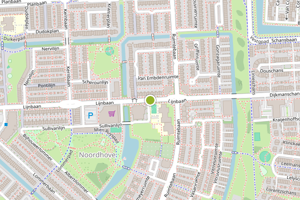 Ambulance-melding op Lijnbaan, Zoetermeer op 25 mei, kaart-overzicht