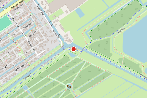 Brandweer-melding op Hazepad, Delfgauw op 25 mei, kaart-overzicht