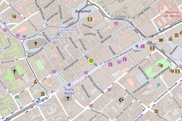 Ambulance-melding op Wagenstraat, Den Haag op 25 mei, kaart-overzicht
