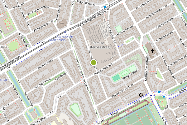 Ambulance-melding op Ribesstraat, Den Haag op 25 mei, kaart-overzicht