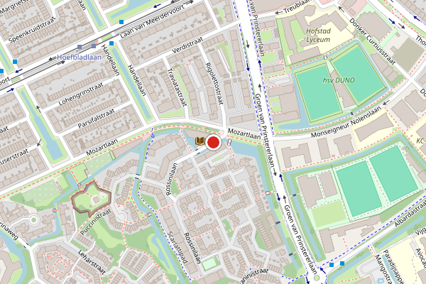 Brandweer-melding op Rossinilaan, Den Haag op 25 mei, kaart-overzicht