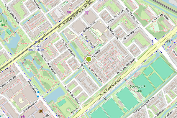 Ambulance-melding op Hendrik van Boeijenlaan, Voorburg op 25 mei, kaart-overzicht
