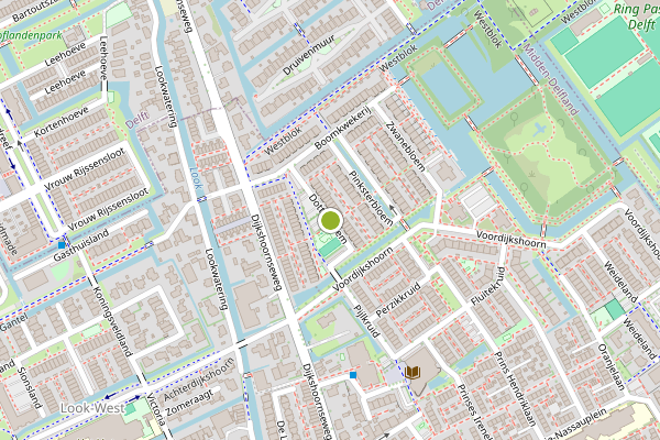 Ambulance-melding op Dotterbloem, Den Hoorn ZH op 25 mei, kaart-overzicht