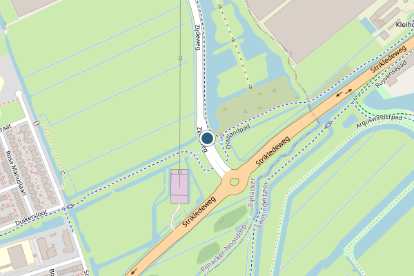 Politie-melding op Zijdeweg, Pijnacker op 25 mei, kaart-overzicht