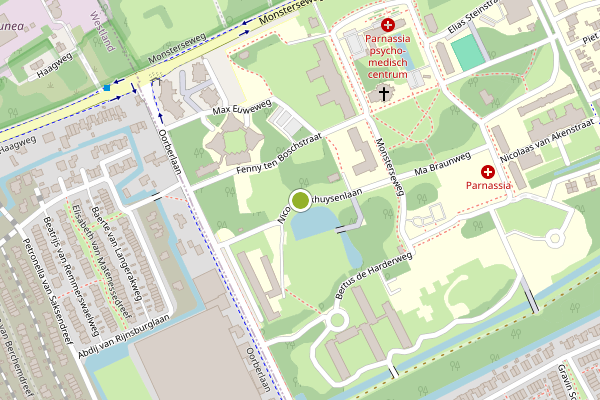 Ambulance-melding op Nico Broekhuysenlaan, Den Haag op 25 mei, kaart-overzicht