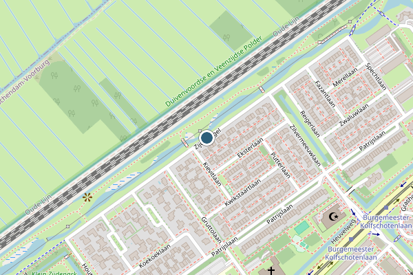 Politie-melding op Zijdesingel, Leidschendam op 25 mei, kaart-overzicht