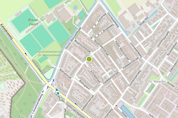Ambulance-melding op Schulpplein, Wassenaar op 28 mei, kaart-overzicht