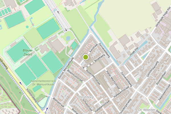 Ambulance-melding op Kasstraat, Wassenaar op 26 mei, kaart-overzicht