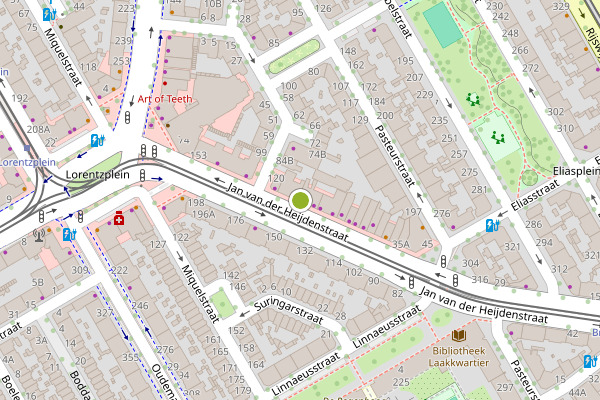 Ambulance-melding op Jan van der Heijdenstraat, Den Haag op 28 mei, kaart-overzicht