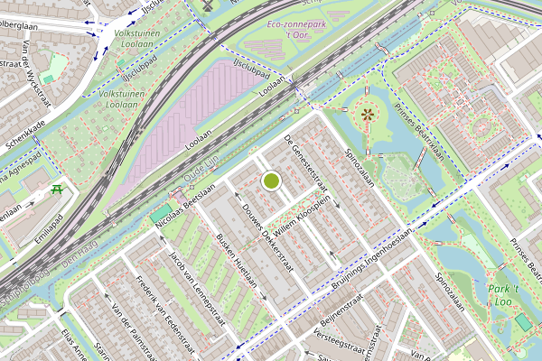 Ambulance-melding op Willem Klooslaan, Voorburg op 27 mei, kaart-overzicht
