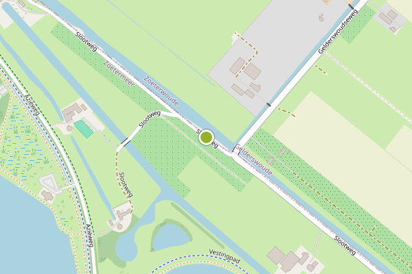 Ambulance-melding op Slootweg, Zoetermeer op 28 mei, kaart-overzicht