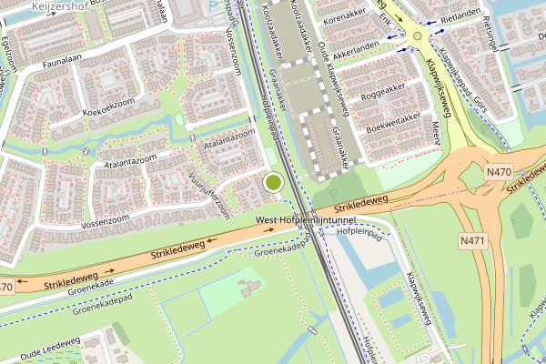 Ambulance-melding op Vuurjufferzoom, Pijnacker op 28 mei, kaart-overzicht