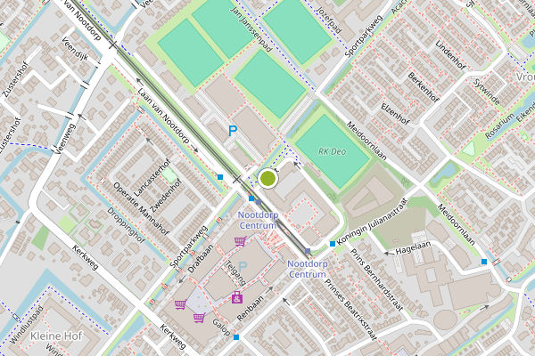 Ambulance-melding op Markt, Nootdorp op 27 mei, kaart-overzicht