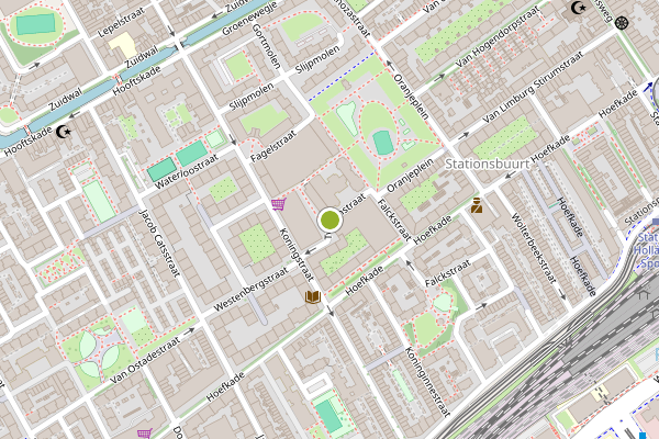 Ambulance-melding op Tullinghstraat, Den Haag op 28 mei, kaart-overzicht